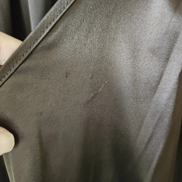 To The Max Silky Lightweight Chocolate Brown Midi Dress Large - Picture 5 of 10